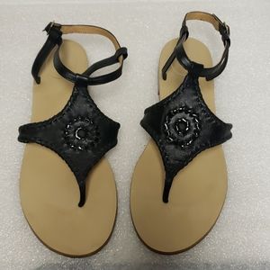 Ladies Jack Roger's size 10 strap flat sandals